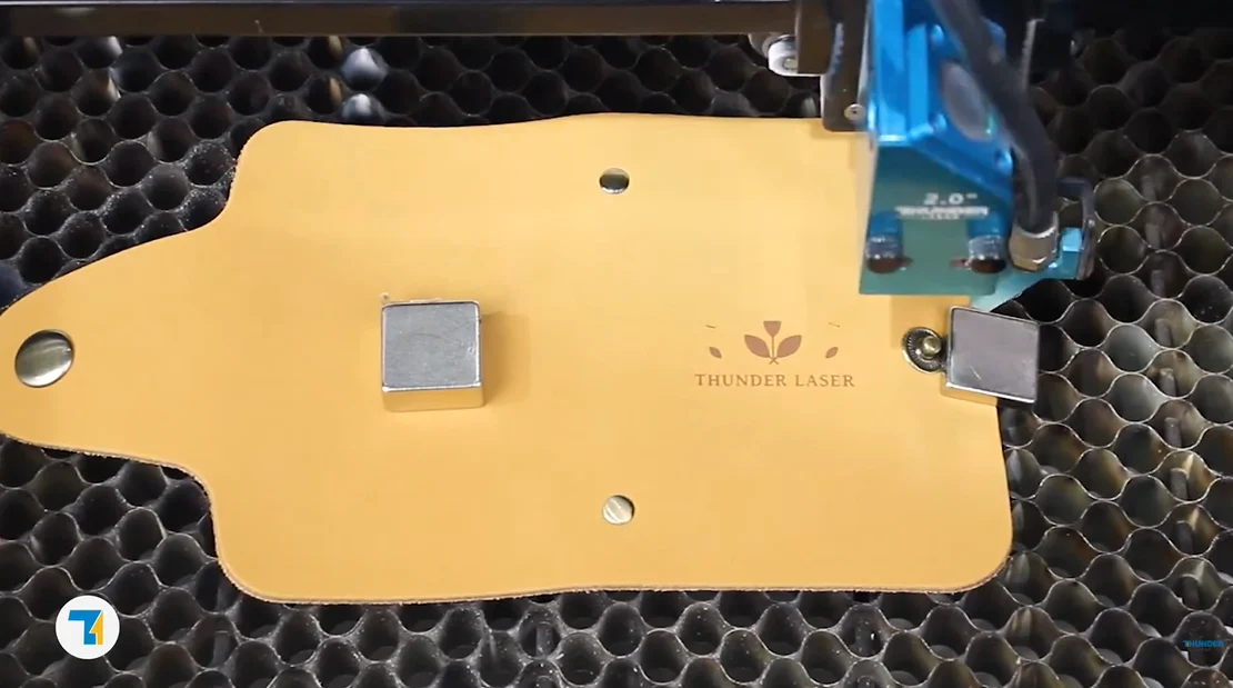 laser engrave the leather card holder.webp