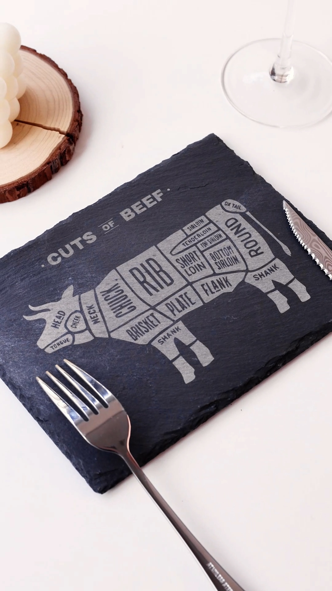 laser marked slate coaster