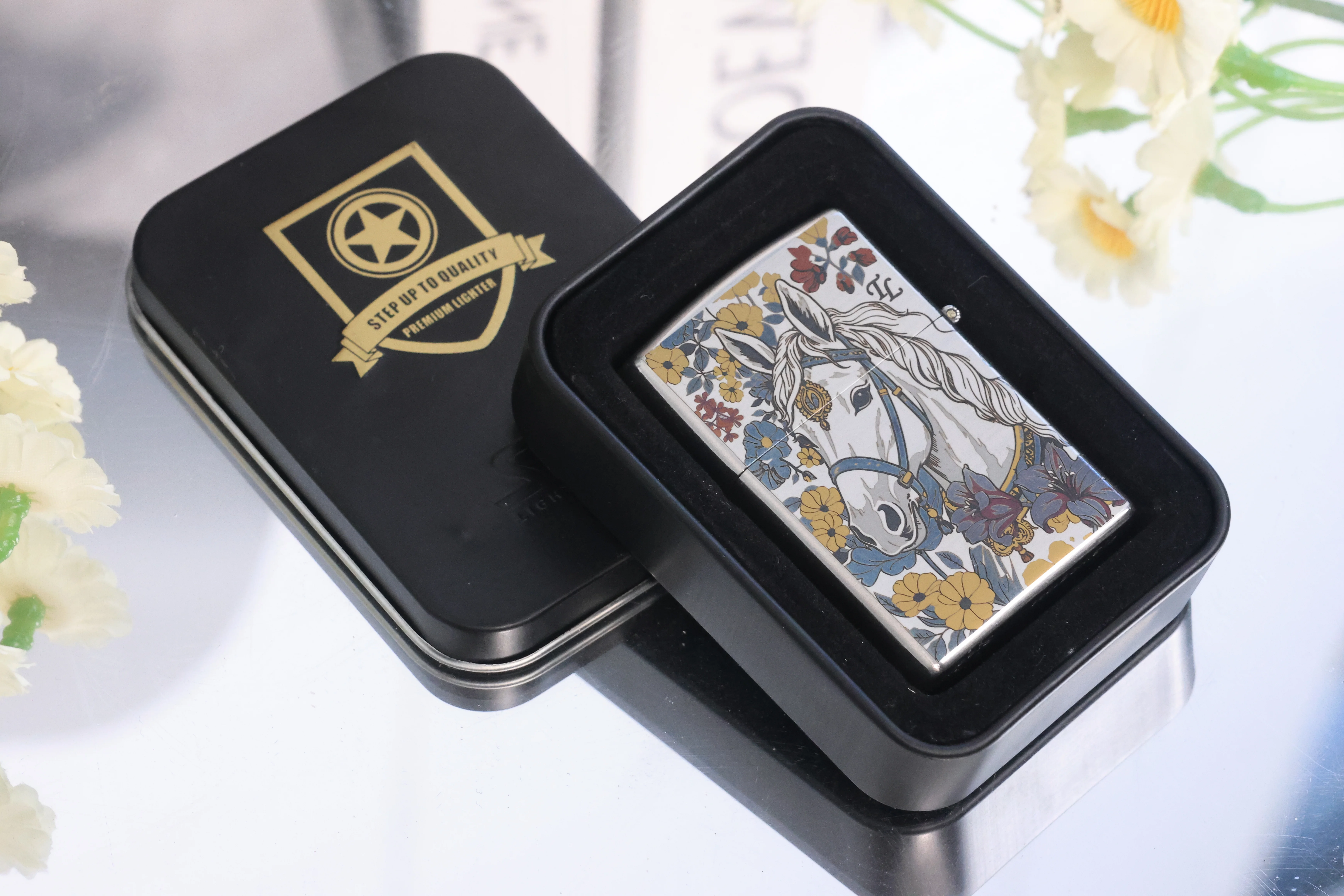 laser color mark cupronickel lighter