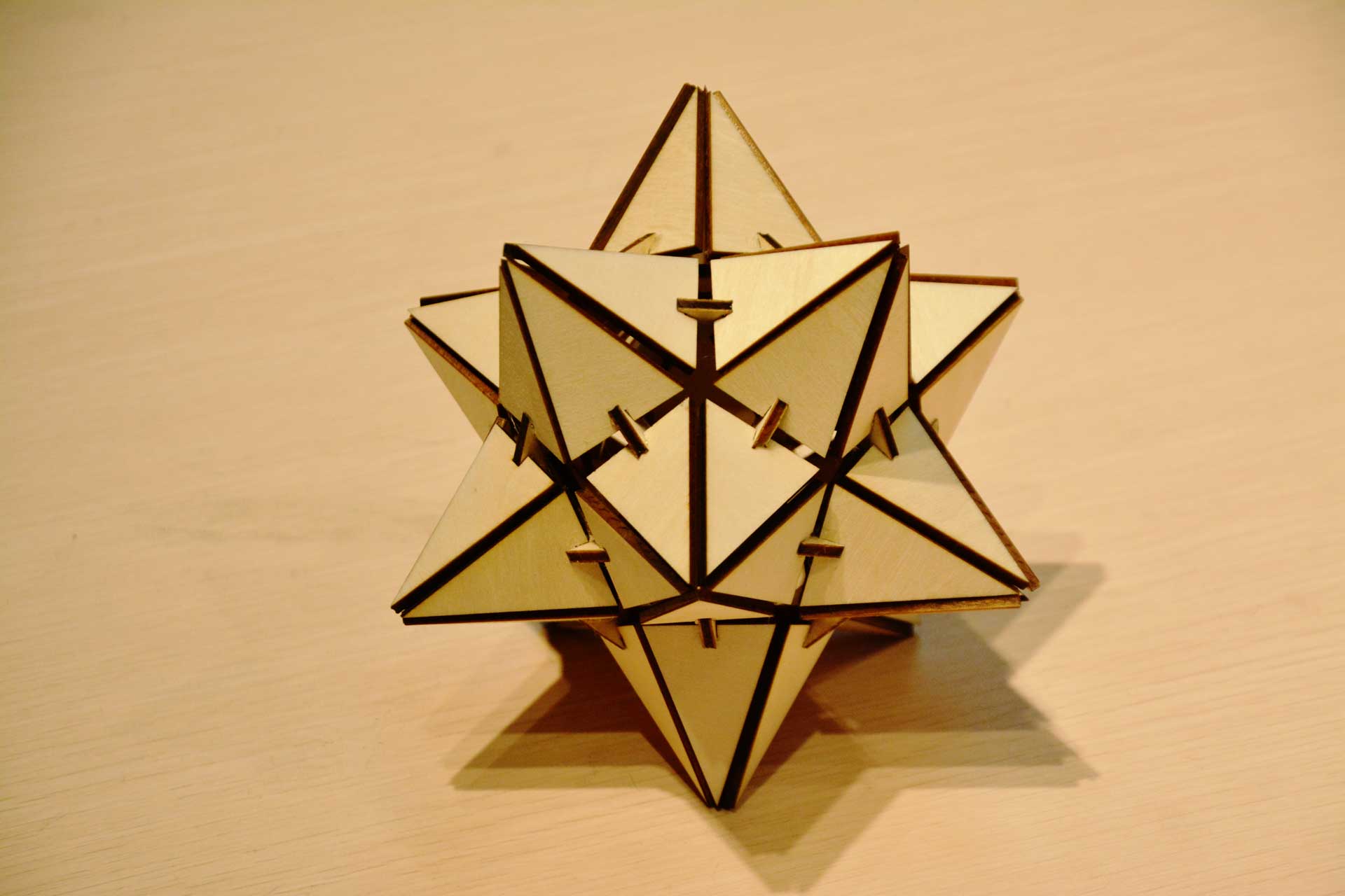 laser cutting wood star